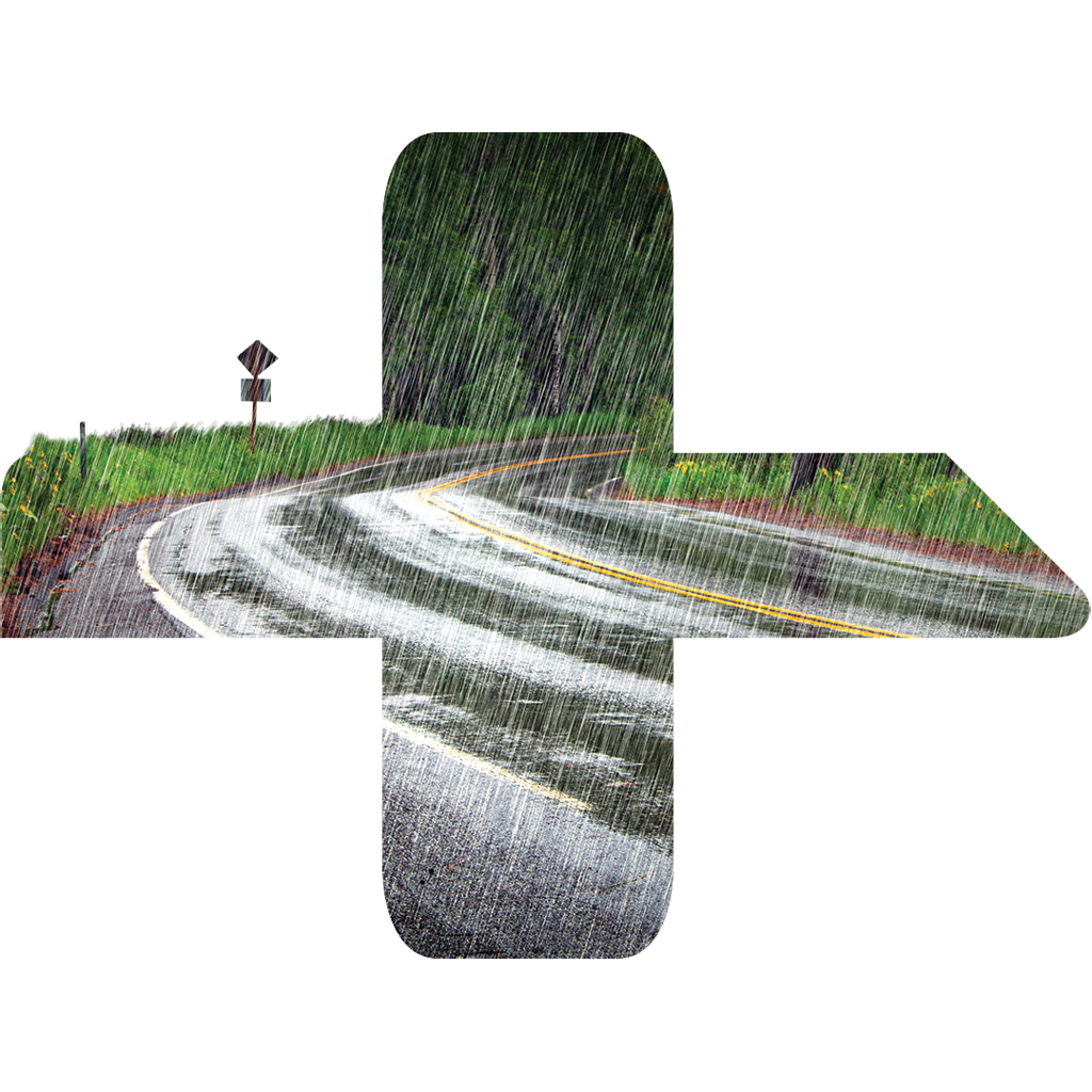 Liefert erstklassige Leistung auf nasser Fahrbahn